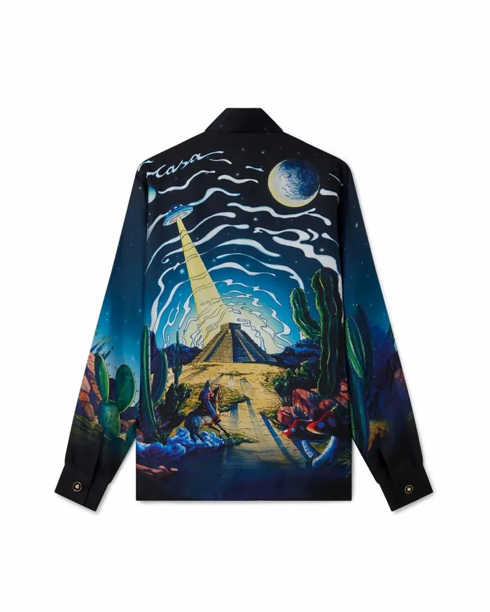 Casablanca Paris Shirts Cowboy De L039Espace Silk Shirt 8211 Men Casablanca Paris Shirts Cowboy De L039Espace Silk Shirt 8211 Men