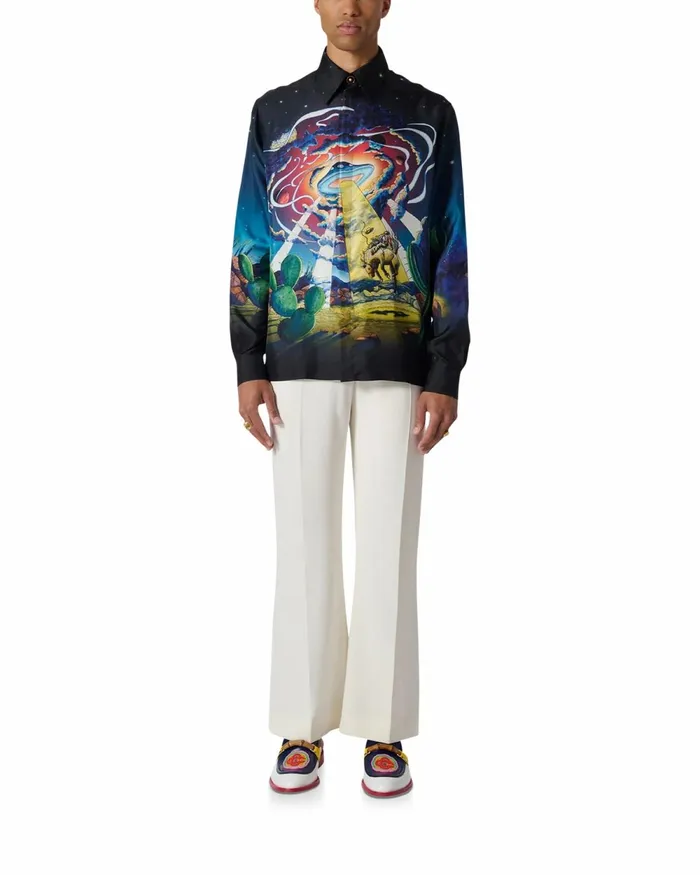 Casablanca Paris Shirts Cowboy De L039Espace Silk Shirt 8211 Men Casablanca Paris Shirts Cowboy De L039Espace Silk Shirt 8211 Men