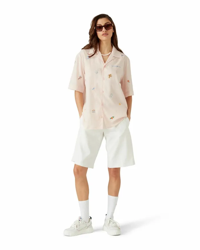 Casablanca Paris Shirts Embroidered Motif Shirt 8211 MenWomen