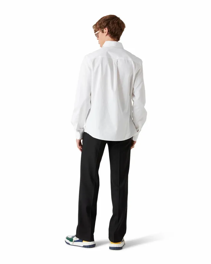 Casablanca Paris Shirts Embroidered Orange Oxford Shirt 8211 MenWomen