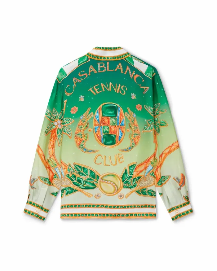 Casablanca Paris Shirts Joyaux D039Afrique Silk Shirt 8211 MenWomen