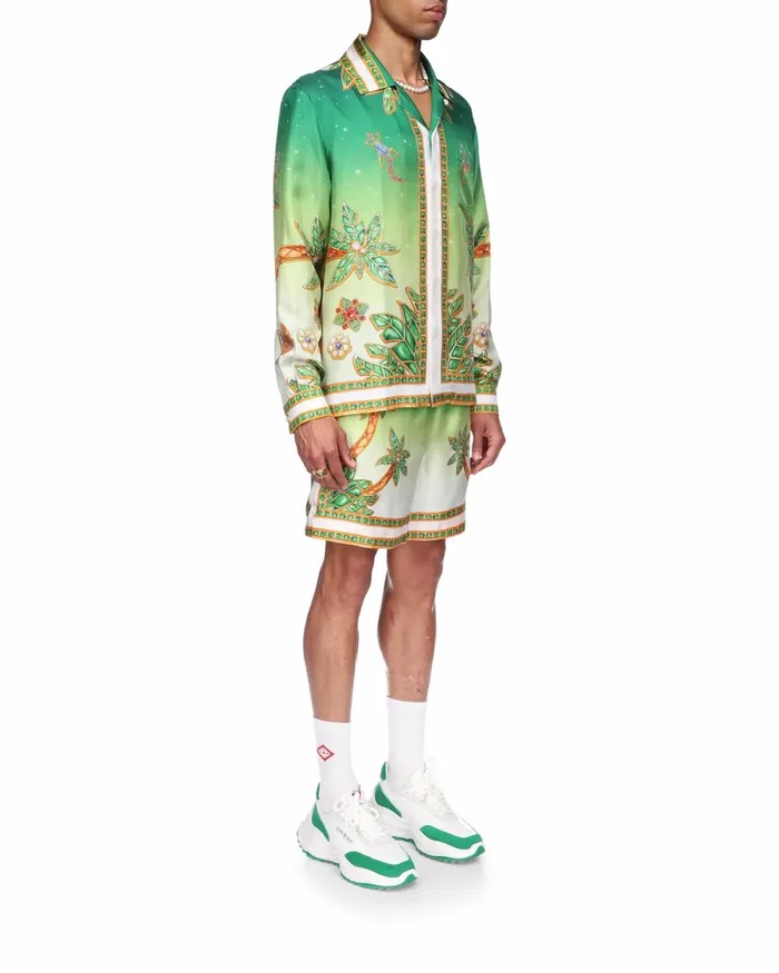 Casablanca Paris Shirts Joyaux D039Afrique Silk Shirt 8211 MenWomen Casablanca Paris Shirts Joyaux D039Afrique Silk Shirt 8211 MenWomen
