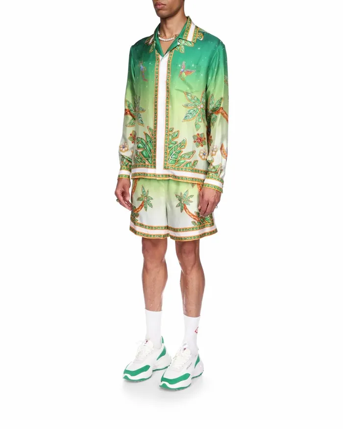 Casablanca Paris Shirts Joyaux D039Afrique Silk Shirt 8211 MenWomen Casablanca Paris Shirts Joyaux D039Afrique Silk Shirt 8211 MenWomen