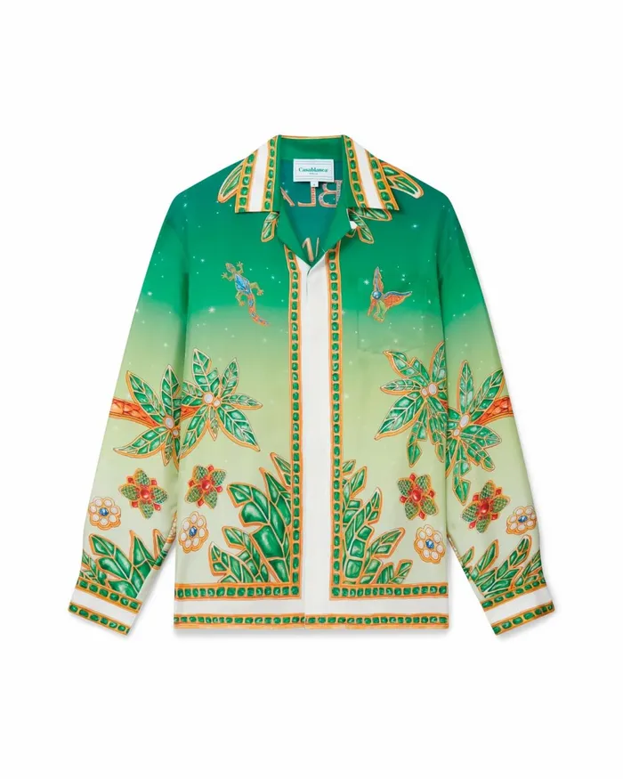 Casablanca Paris Shirts Joyaux D039Afrique Silk Shirt 8211 MenWomen Casablanca Paris Shirts Joyaux D039Afrique Silk Shirt 8211 MenWomen