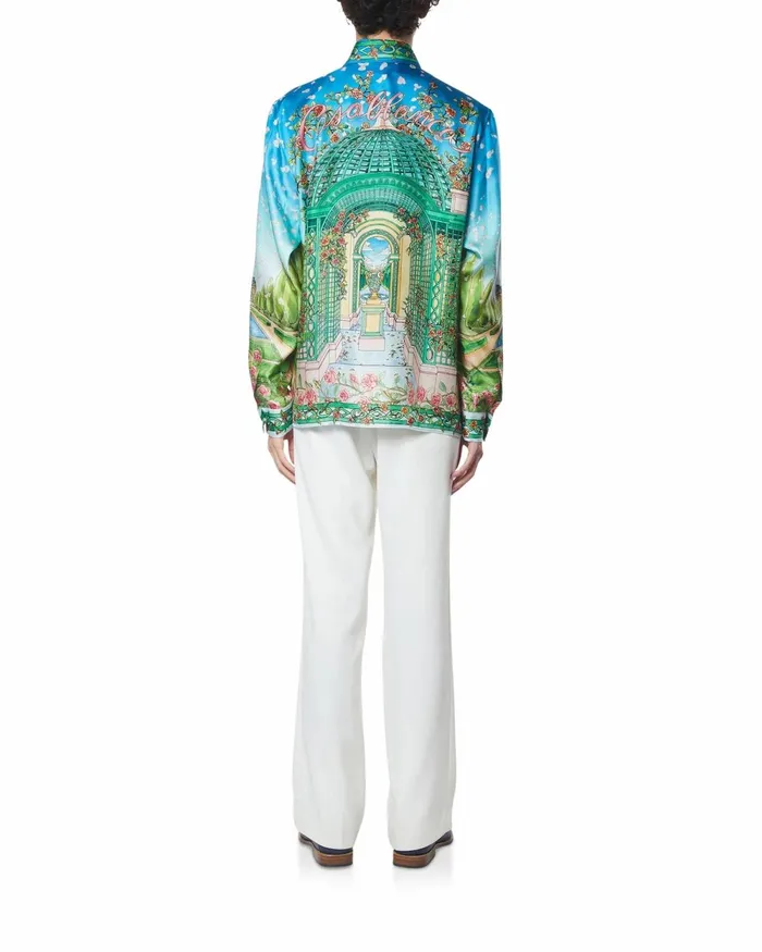 Casablanca Paris Shirts L039Amour En Fleur Silk Shirt 8211 Men