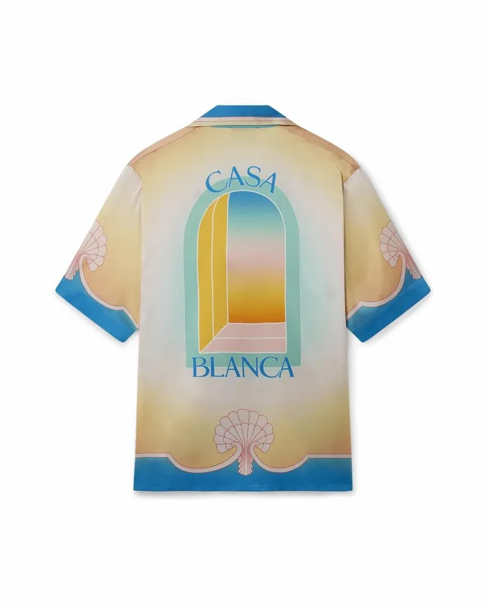 Casablanca Paris Shirts L039Arc Color Silk Shirt 8211 MenWomen