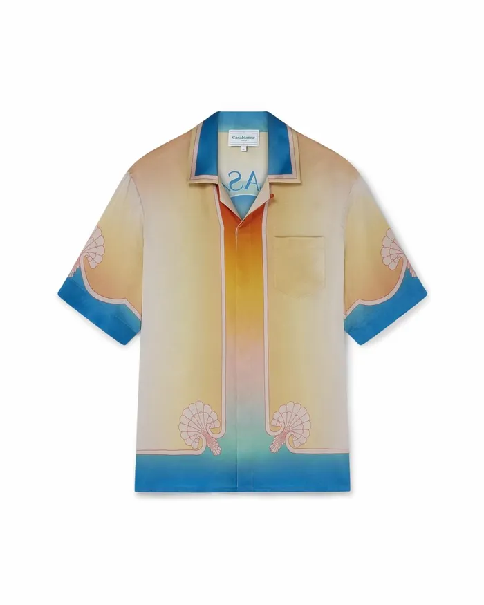 Casablanca Paris Shirts L039Arc Color Silk Shirt 8211 MenWomen