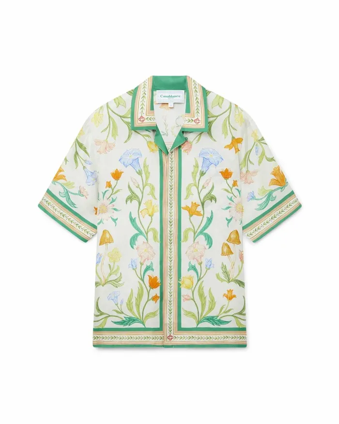 Casablanca Paris Shirts L039Arche Fleurie Silk Shirt 8211 Women