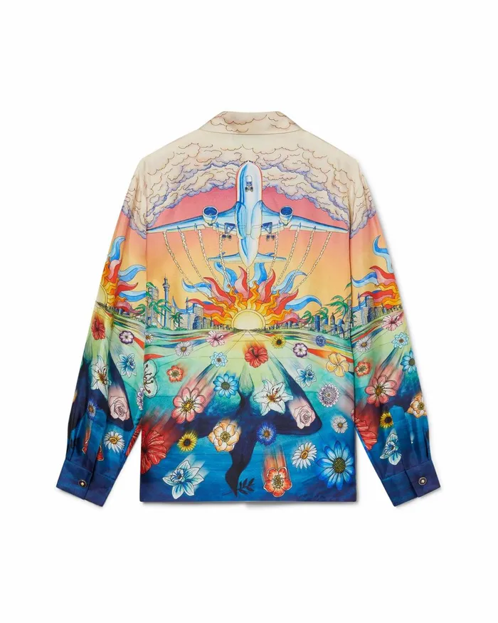 Casablanca Paris Shirts L039Envol Silk Shirt 8211 MenWomen Casablanca Paris Shirts L039Envol Silk Shirt 8211 MenWomen