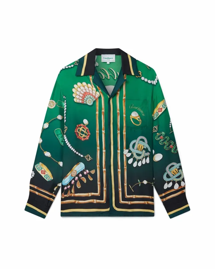 Casablanca Paris Shirts La Boite A Bijoux Silk Shirt 8211 MenWomen Casablanca Paris Shirts La Boite A Bijoux Silk Shirt 8211 MenWomen