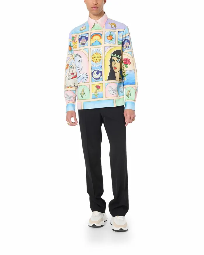 Casablanca Paris Shirts La Fable Cotton Shirt 8211 MenWomen Casablanca Paris Shirts La Fable Cotton Shirt 8211 MenWomen
