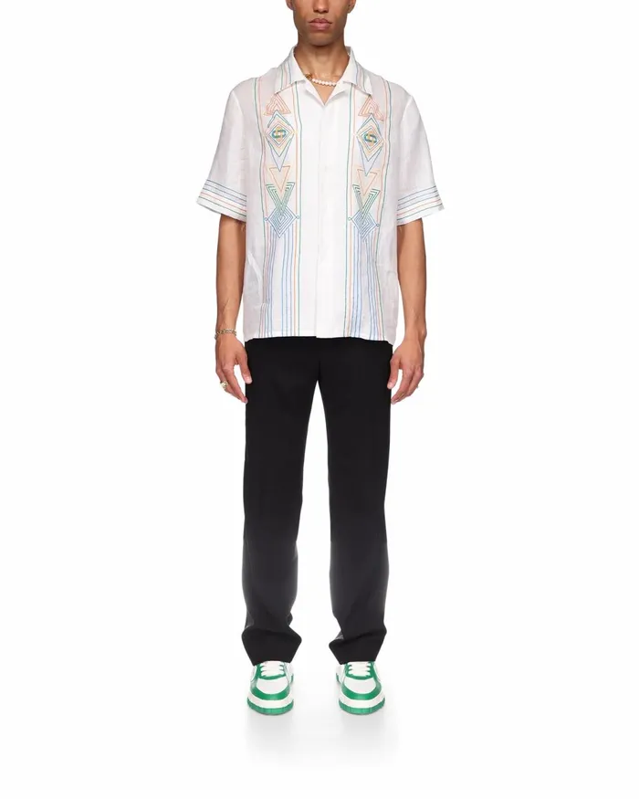Casablanca Paris Shirts Le Fil De La Musique Linen Shirt 8211 MenWomen Casablanca Paris Shirts Le Fil De La Musique Linen Shirt 8211 MenWomen