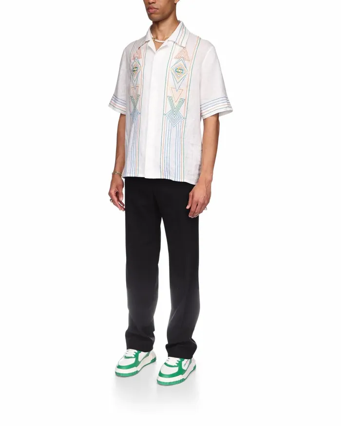 Casablanca Paris Shirts Le Fil De La Musique Linen Shirt 8211 MenWomen Casablanca Paris Shirts Le Fil De La Musique Linen Shirt 8211 MenWomen
