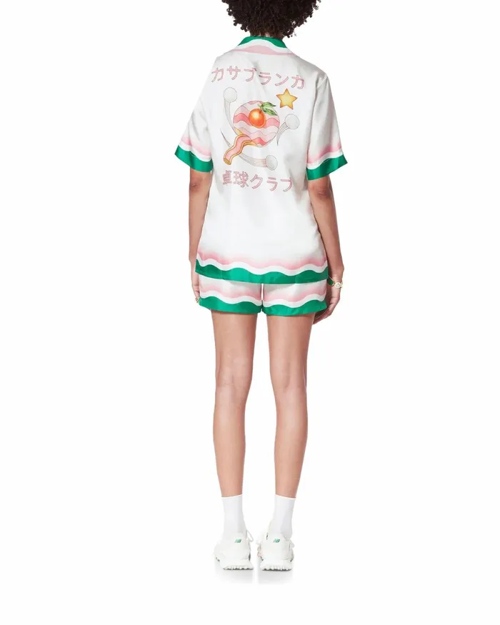 Casablanca Paris Shirts Le Jeu De Ping Pong Silk Shirt 8211 Women