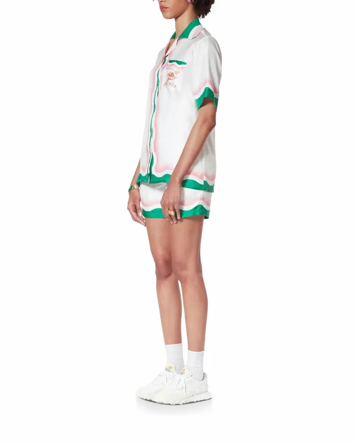 Casablanca Paris Shirts Le Jeu De Ping Pong Silk Shirt 8211 Women