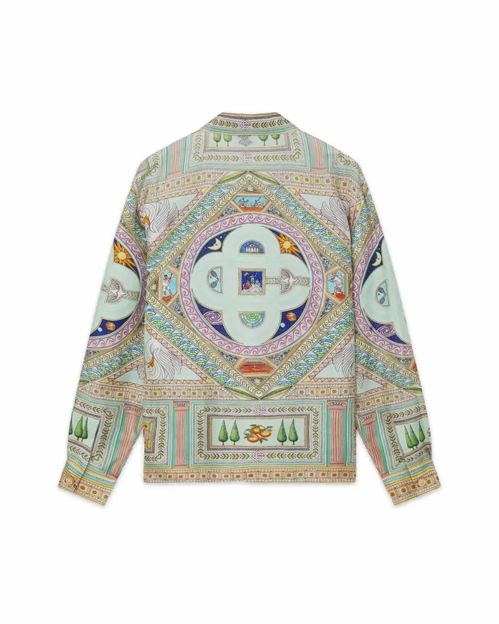 Casablanca Paris Shirts Le Labyrinthe Silk Shirt 8211 Men