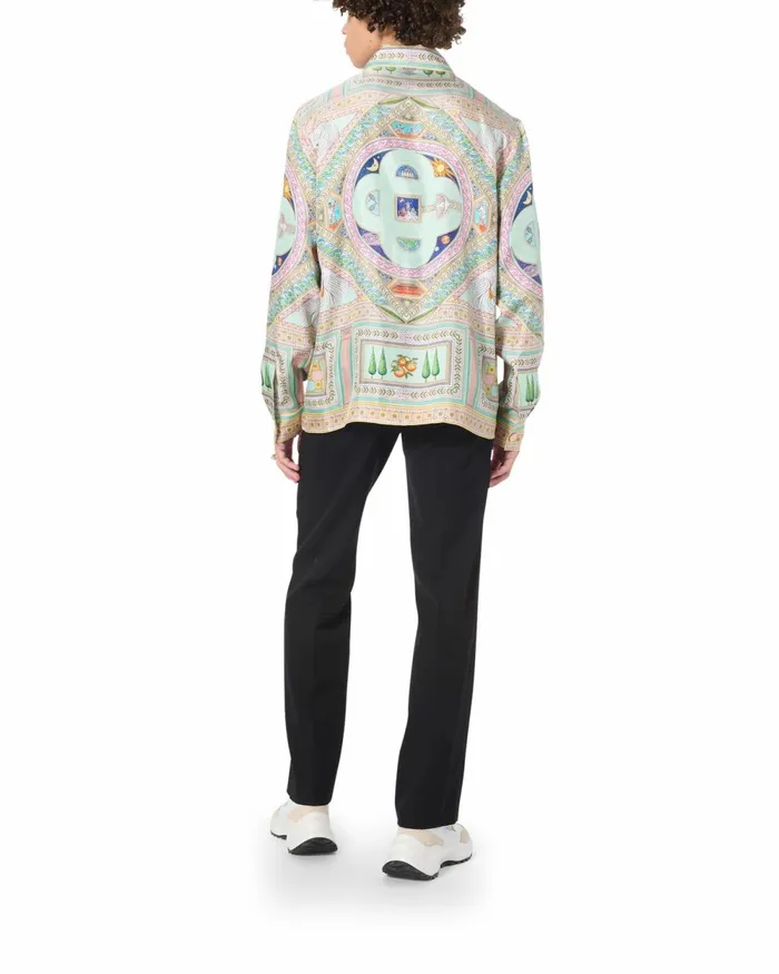 Casablanca Paris Shirts Le Labyrinthe Silk Shirt 8211 Men Casablanca Paris Shirts Le Labyrinthe Silk Shirt 8211 Men