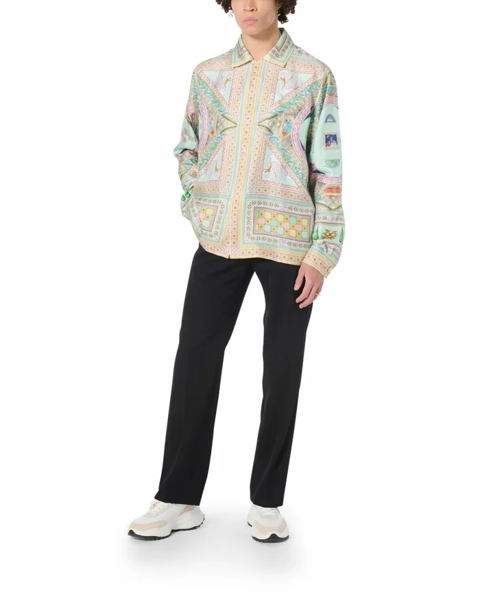 Casablanca Paris Shirts Le Labyrinthe Silk Shirt 8211 Men Casablanca Paris Shirts Le Labyrinthe Silk Shirt 8211 Men