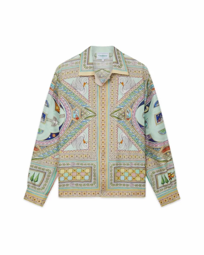 Casablanca Paris Shirts Le Labyrinthe Silk Shirt 8211 Men Casablanca Paris Shirts Le Labyrinthe Silk Shirt 8211 Men
