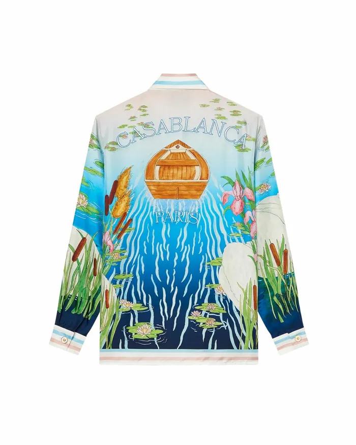 Casablanca Paris Shirts Le Lac Tranquille Silk Shirt 8211 Women