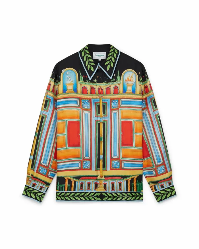 Casablanca Paris Shirts Le Palais En Fleur Silk Shirt 8211 MenWomen
