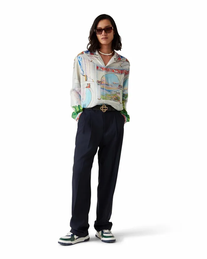 Casablanca Paris Shirts Le Passage Silk Shirt 8211 MenWomen Casablanca Paris Shirts Le Passage Silk Shirt 8211 MenWomen