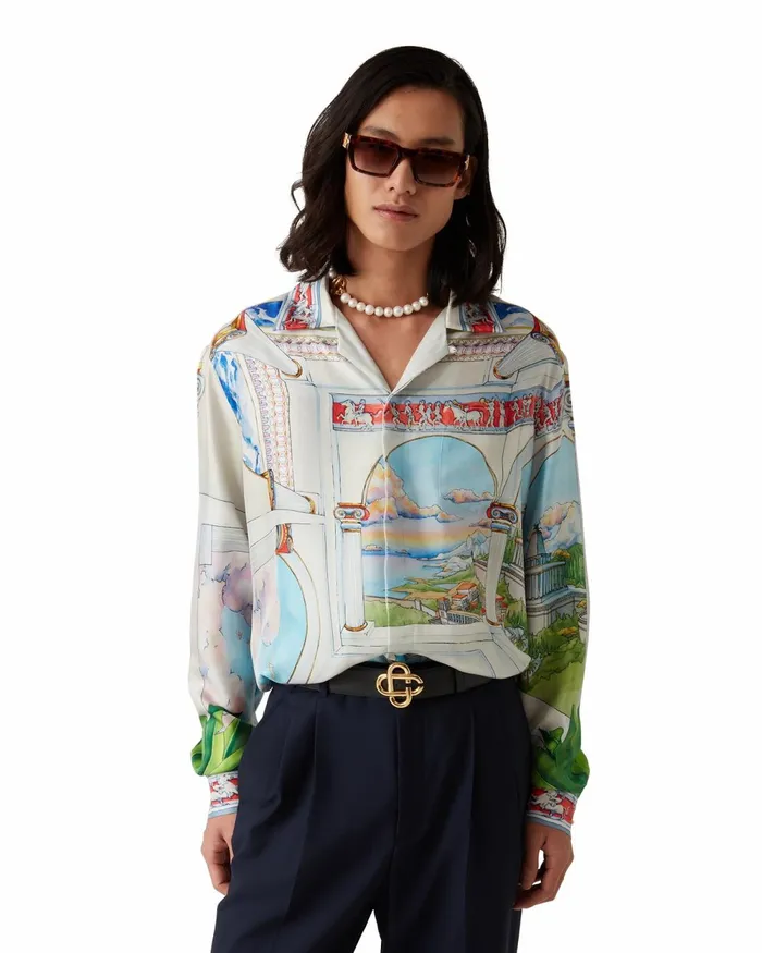 Casablanca Paris Shirts Le Passage Silk Shirt 8211 MenWomen Casablanca Paris Shirts Le Passage Silk Shirt 8211 MenWomen