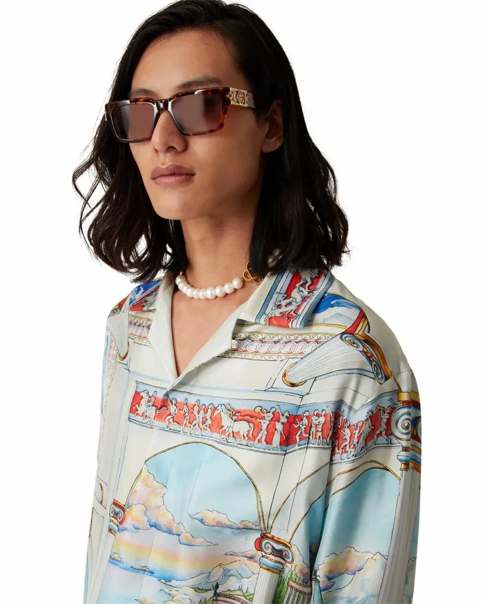Casablanca Paris Shirts Le Passage Silk Shirt 8211 MenWomen Casablanca Paris Shirts Le Passage Silk Shirt 8211 MenWomen