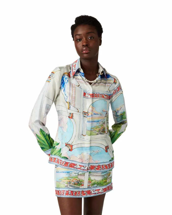 Casablanca Paris Shirts Le Passage Silk Shirt 8211 Women Casablanca Paris Shirts Le Passage Silk Shirt 8211 Women