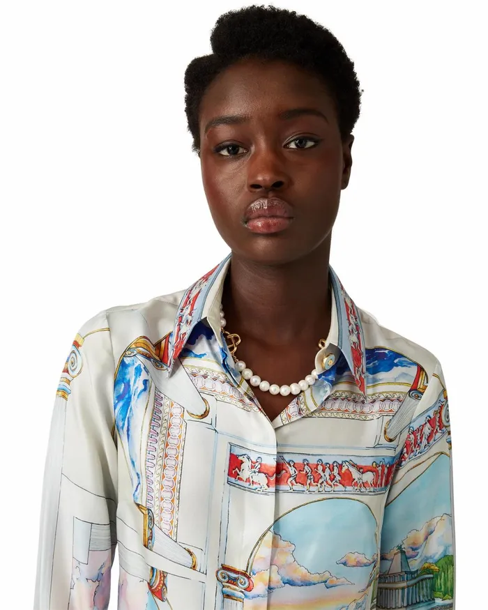 Casablanca Paris Shirts Le Passage Silk Shirt 8211 Women Casablanca Paris Shirts Le Passage Silk Shirt 8211 Women