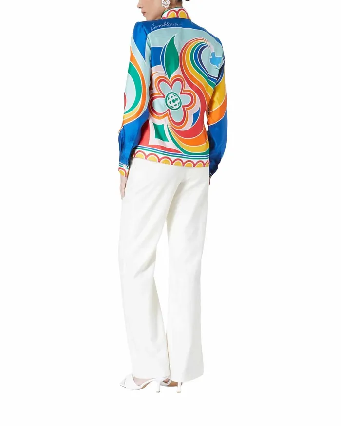 Casablanca Paris Shirts Le Pouvoir Des Fleurs Silk Shirt 8211 Women Casablanca Paris Shirts Le Pouvoir Des Fleurs Silk Shirt 8211 Women
