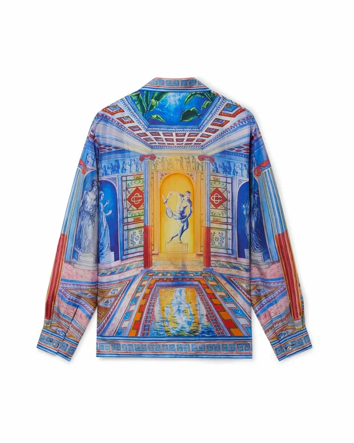 Casablanca Paris Shirts Le Temple Silk Shirt 8211 MenWomen