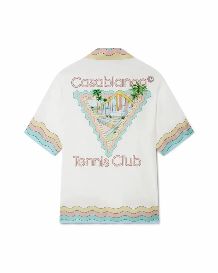 Casablanca Paris Shirts Maison De Reve Silk Shirt 8211 MenWomen