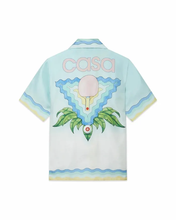 Casablanca Paris Shirts Memphis Icon Silk Shirt 8211 Men