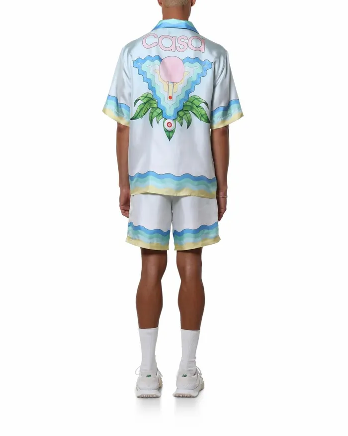 Casablanca Paris Shirts Memphis Icon Silk Shirt 8211 Men Casablanca Paris Shirts Memphis Icon Silk Shirt 8211 Men