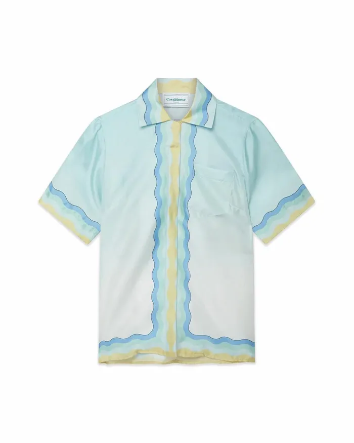 Casablanca Paris Shirts Memphis Icon Silk Shirt 8211 Men Casablanca Paris Shirts Memphis Icon Silk Shirt 8211 Men