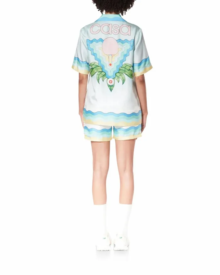 Casablanca Paris Shirts Memphis Icon Silk Shirt 8211 Women