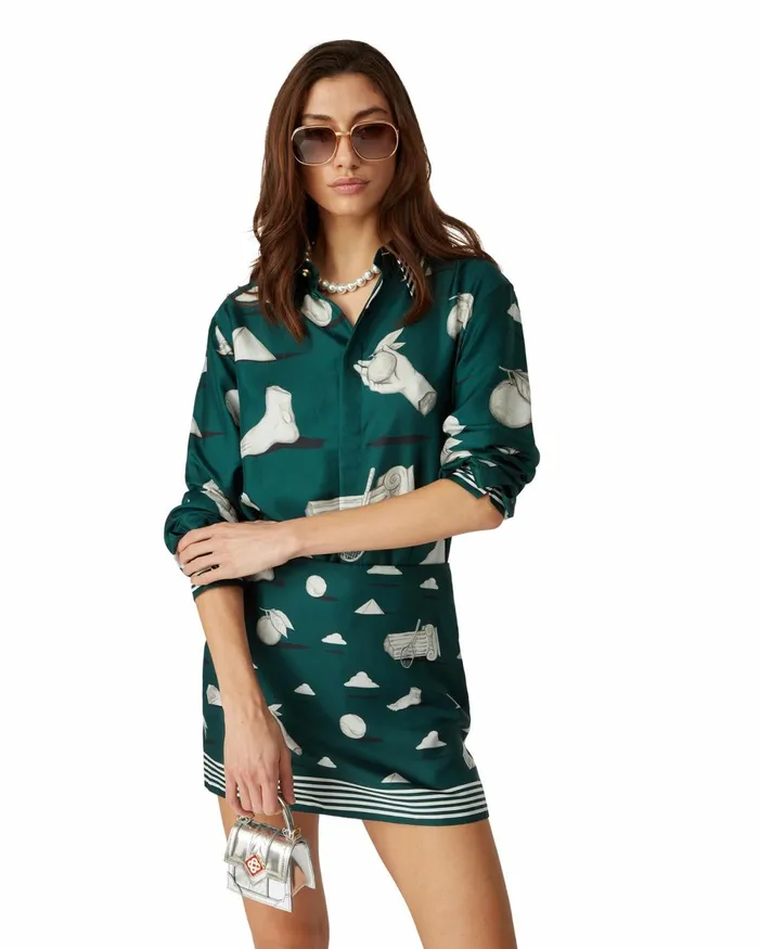 Casablanca Paris Shirts Metaphysical Silk Shirt 8211 MenWomen Casablanca Paris Shirts Metaphysical Silk Shirt 8211 MenWomen