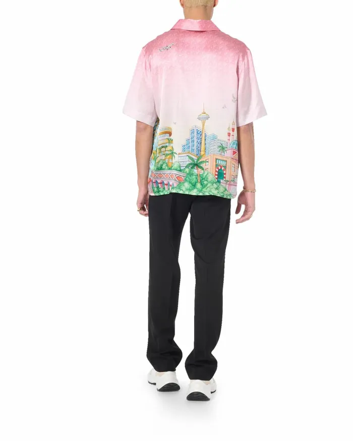 Casablanca Paris Shirts Morning City View Silk Shirt 8211 Men Casablanca Paris Shirts Morning City View Silk Shirt 8211 Men