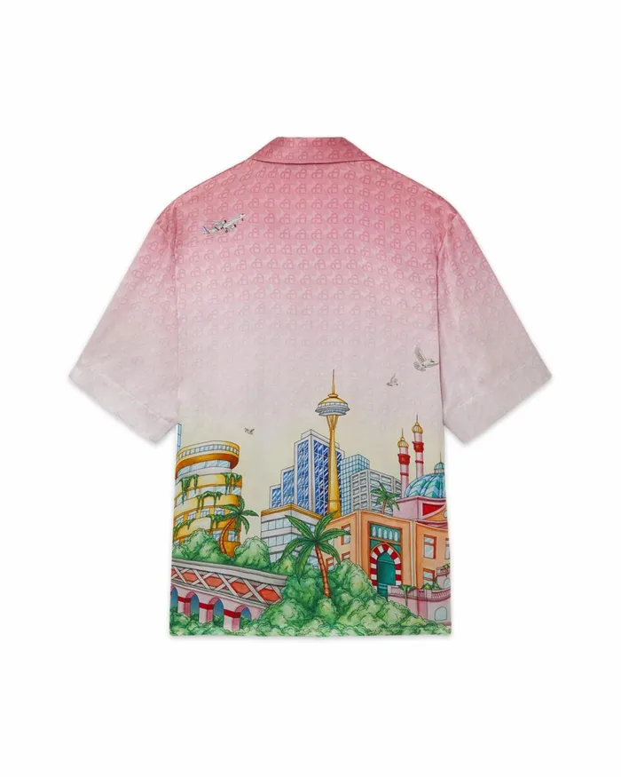 Casablanca Paris Shirts Morning City View Silk Shirt 8211 Men Casablanca Paris Shirts Morning City View Silk Shirt 8211 Men
