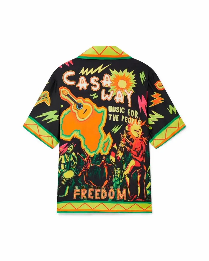 Casablanca Paris Shirts Music For The People Silk Shirt 8211 Men Casablanca Paris Shirts Music For The People Silk Shirt 8211 Men