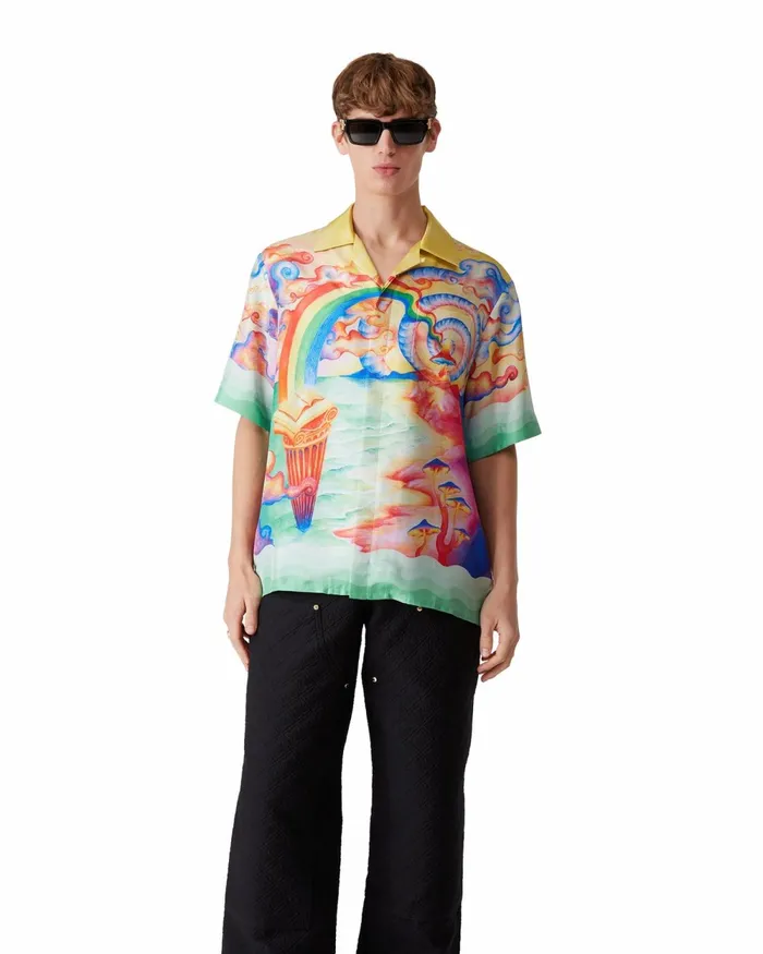 Casablanca Paris Shirts Nature039s Teacher Silk Shirt 8211 WomenMen Casablanca Paris Shirts Nature039s Teacher Silk Shirt 8211 WomenMen