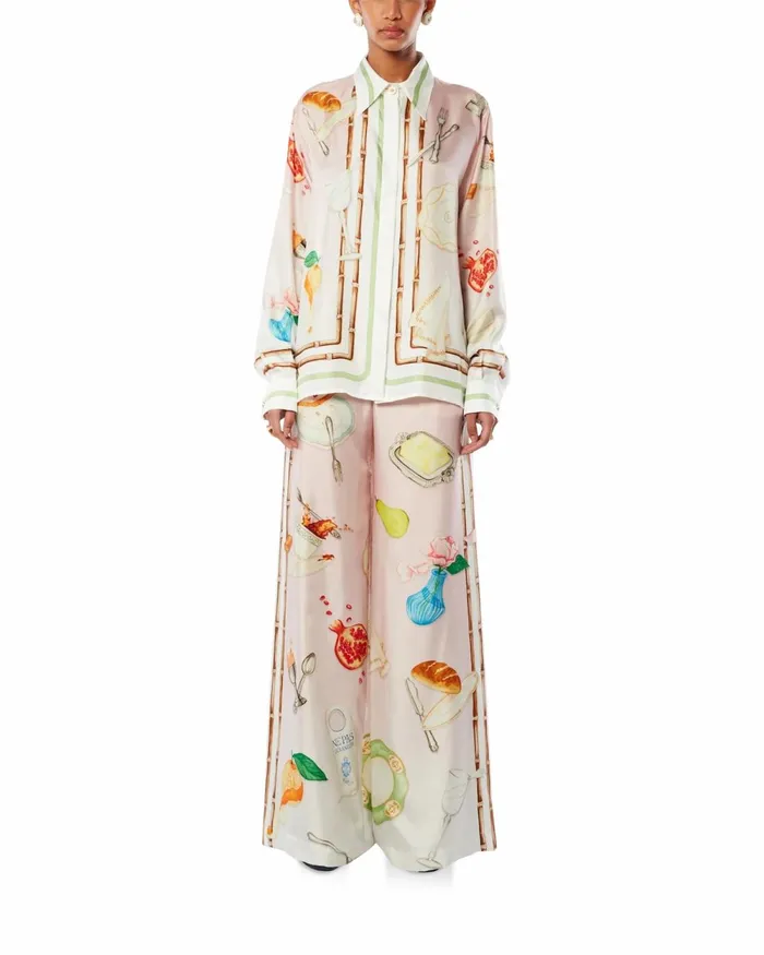 Casablanca Paris Shirts Ne Pas Deranger Silk Shirt 8211 Women Casablanca Paris Shirts Ne Pas Deranger Silk Shirt 8211 Women