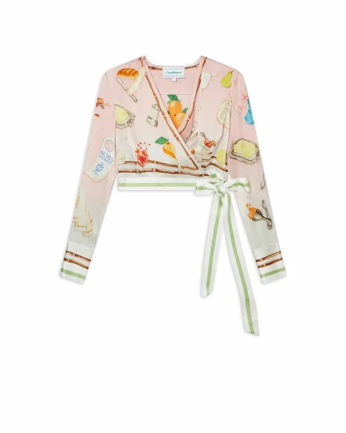 Casablanca Paris Shirts Ne Pas Deranger Wrap Blouse 8211 Women