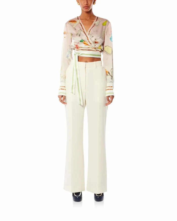 Casablanca Paris Shirts Ne Pas Deranger Wrap Blouse 8211 Women