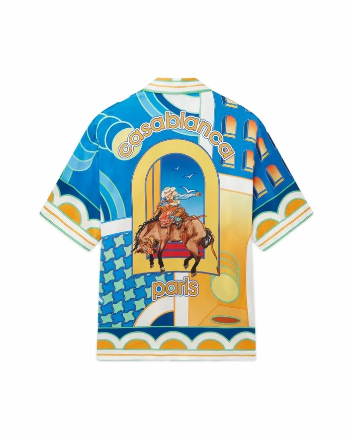 Casablanca Paris Shirts Paysage Silk Shirt 8211 Women Casablanca Paris Shirts Paysage Silk Shirt 8211 Women