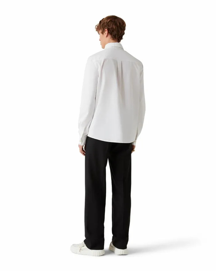 Casablanca Paris Shirts Pearl Diamond Patch Cotton Shirt 8211 Men