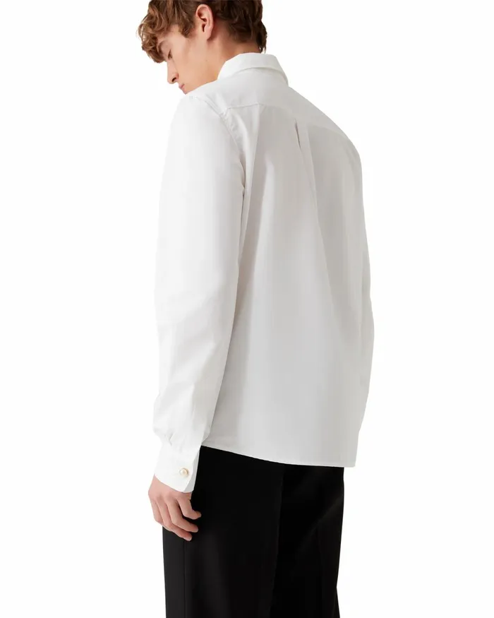 Casablanca Paris Shirts Pearl Diamond Patch Cotton Shirt 8211 Men