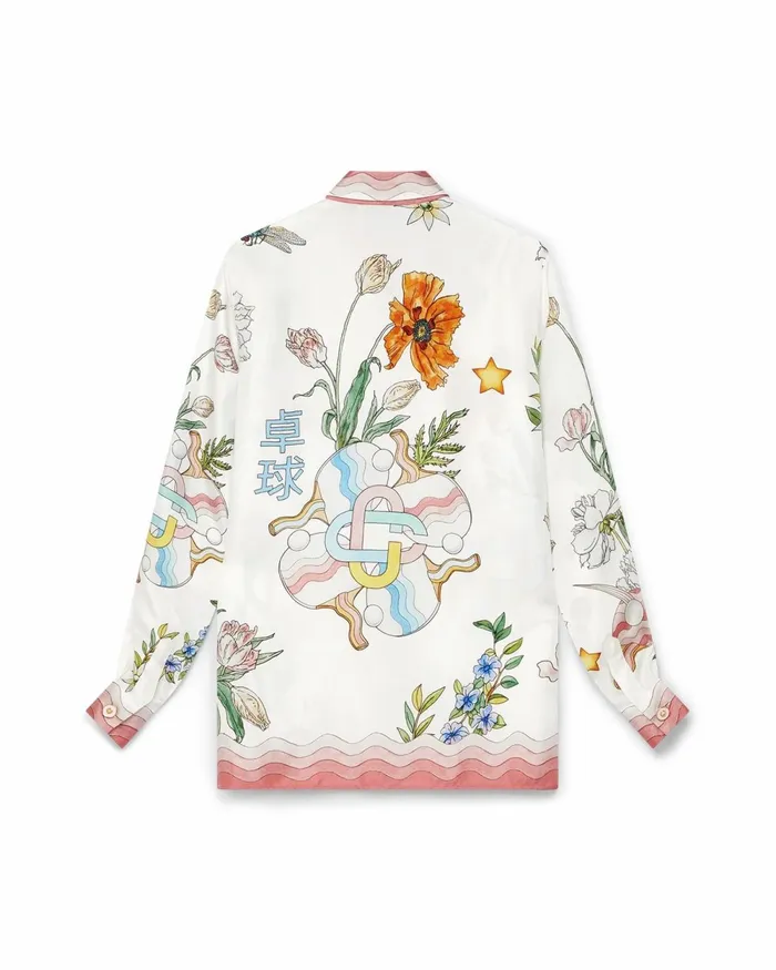 Casablanca Paris Shirts Ping Pong Fleurie Jour Silk Shirt 8211 Women