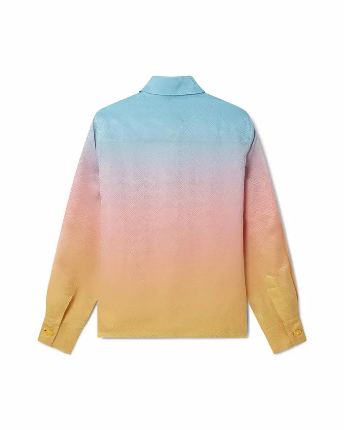 Casablanca Paris Shirts Ping Pong Gradient Silk Shirt 8211 Women Casablanca Paris Shirts Ping Pong Gradient Silk Shirt 8211 Women